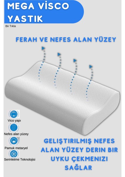 Boyun Destekleyici Ortopedik Yastik Visco