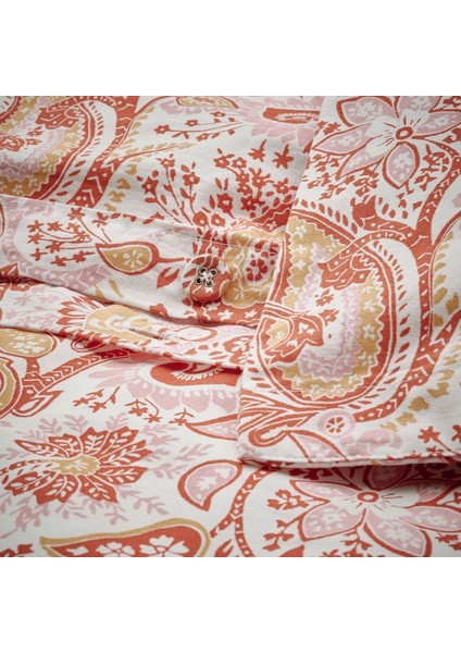 Çift Kişilik Nevresim Seti, Pembe-Beyaz, 240X220/50X60 cm fırsatları