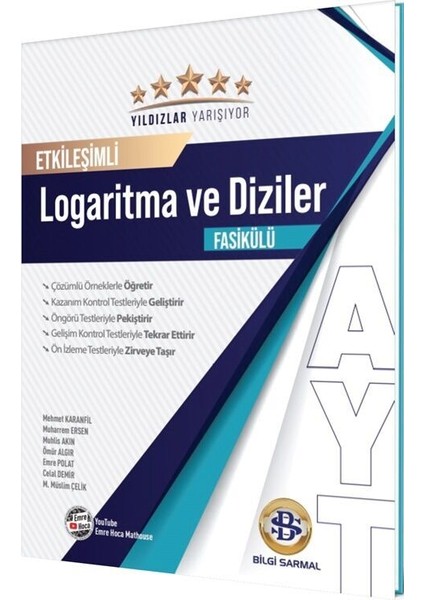 Bilgi Sarmal AYT Logaritma ve Diziler Yıldızlar Yarışıyor Etkileşimli Fasikülü