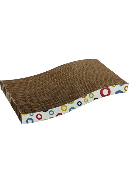 Çok Renkli Doğal Kedi Otlu Tırmalama Kartonu 43 cm HR2015C fırsatları