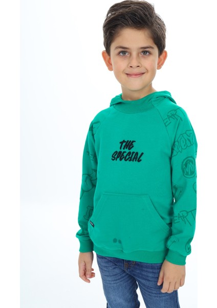 Erkek Çocuk Nakışlı Sweatshirt
