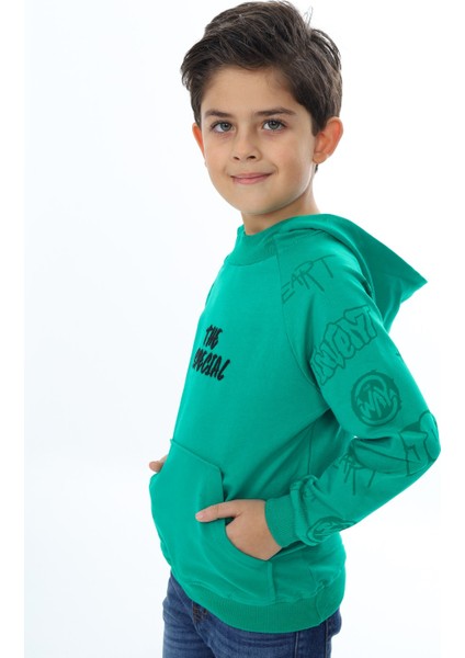Erkek Çocuk Nakışlı Sweatshirt