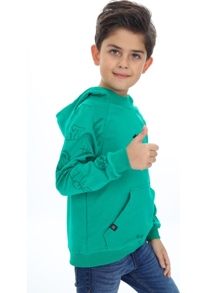 Erkek Çocuk Nakışlı Sweatshirt