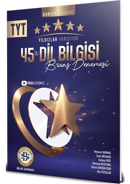 Bilgi Sarmal TYT Dil Bilgisi Yıldızlar Yarışıyor 45 Li Branş Denemesi