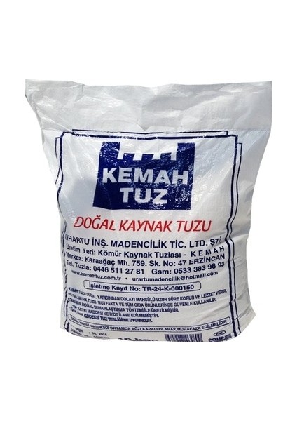 Erzincan Doğal Kaynak Tuzu 10 kg
