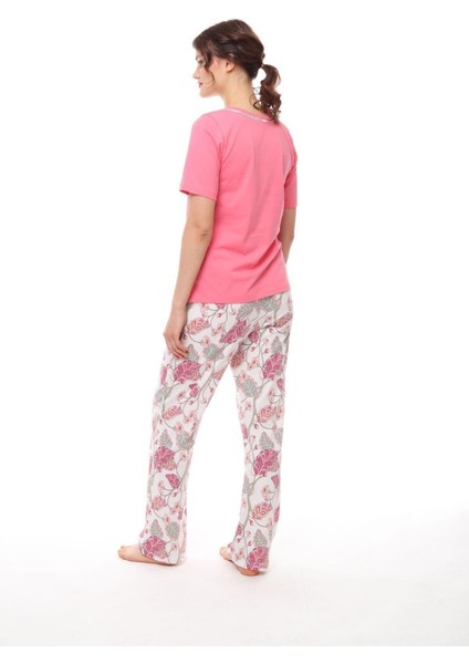 1439 Kadın Kısa Kollu Pijama Takım