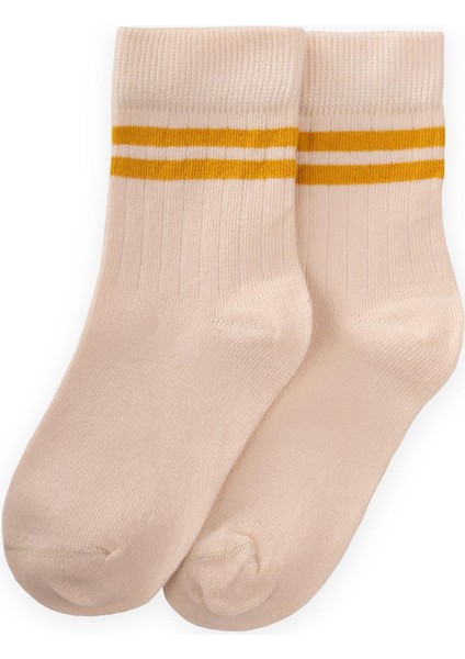 Çemberli Soket Çorap 2-9 Yaş Hardal Sarı