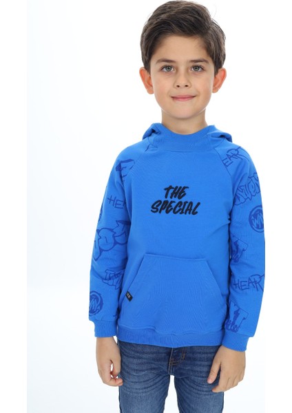 Erkek Çocuk Nakışlı Sweatshirt