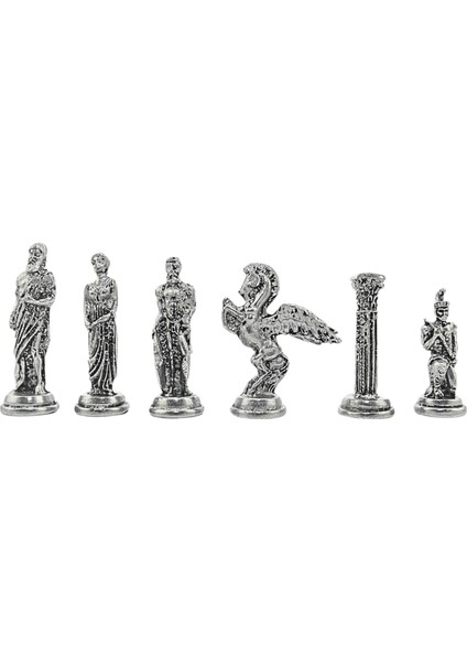 Büyük Boy Metal Pegasus Satranç Tk. Antik ve Ceviz Desenli Sandıklı Mdf TAHTASI(36X36X6 Cm.) fırsatları