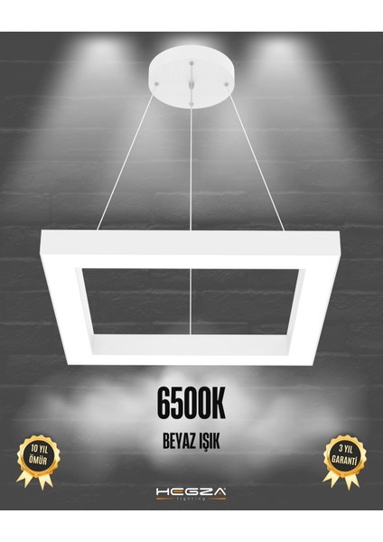 Quattro (Beyaz Kasa, Beyaz Işık) Ledli Modern Sarkıt LED Avize