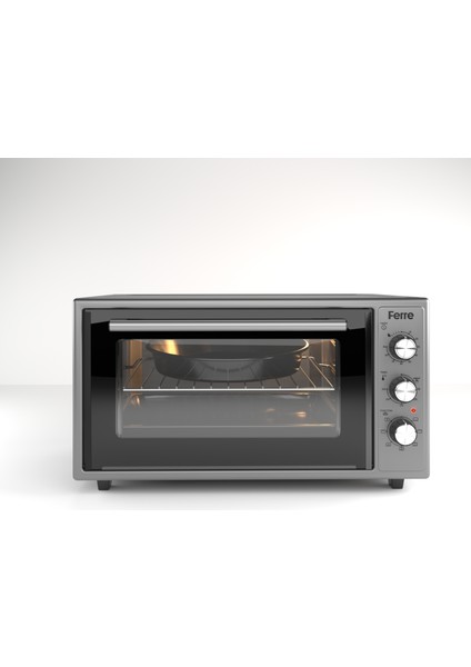 45-710-ML Gri Mini Fırın (0+7) - Gizli Rezistans