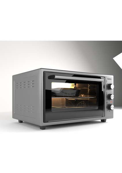 45-710-ML Gri Mini Fırın (0+7) - Gizli Rezistans modelleri