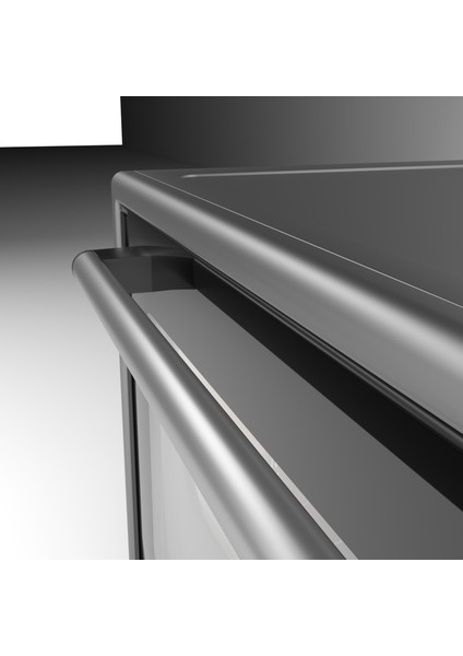 45-710-ML Gri Mini Fırın (0+7) - Gizli Rezistans