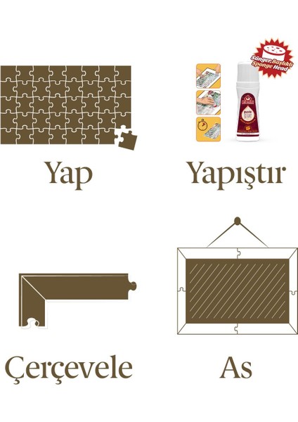 Yıldızlı Gece 1000 Parça Çerçeveli Puzzle