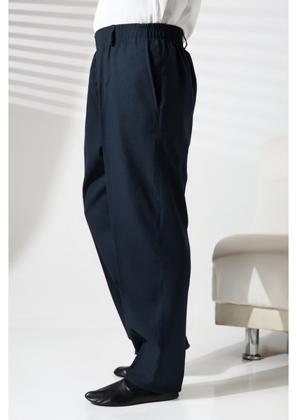 Erkek Beli Lastikli Cepli Hac ve Umre Kışlık Yün Efektli Şalvar Pantolon - Yeşil (Isr) indirimleri