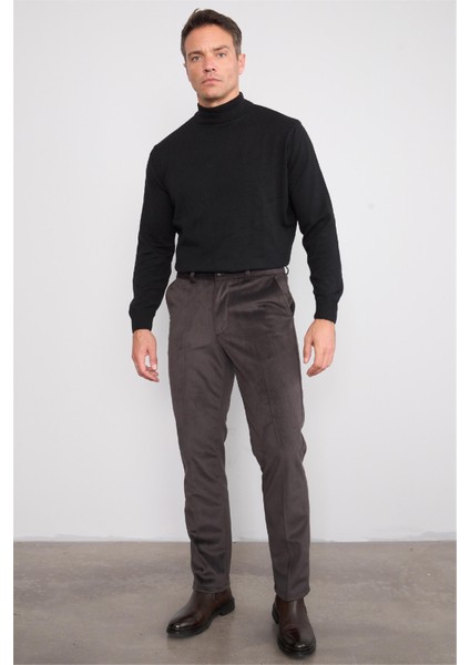 C.k 9247 Mentality Erkek Kadife Yan Cep Pantolon Koyu Kahve No:5