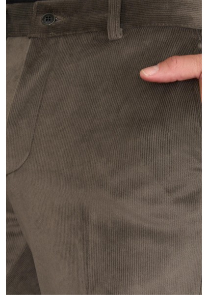 C.k 9247 Mentality Erkek Kadife Yan Cep Pantolon Haki No:7 modelleri