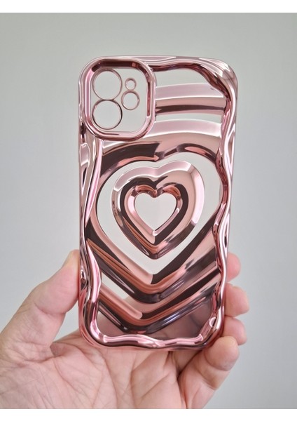 iPhone 11 Kalpli 3 Boyutlu Metalik Görünümlü Kamera Korumalı Lüks Kılıf fiyatları