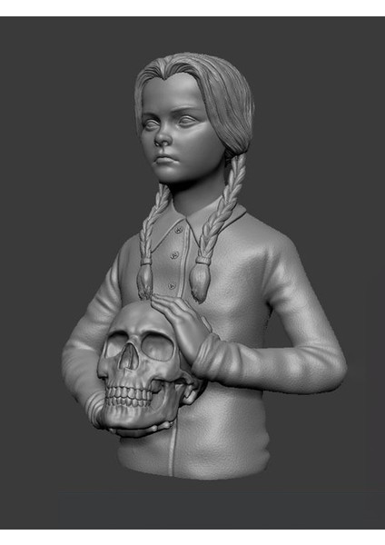 Wednesday Addams Family Thing El Şey Biblo Büst 3D Baskı Aksiyon