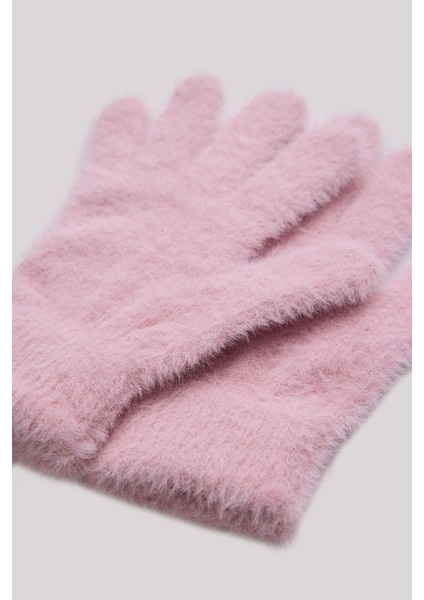 Bg Store Kız Çocuk Pembe Eldiven