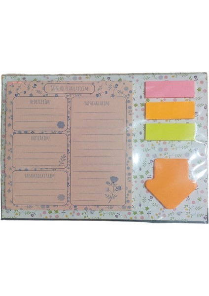 Haftalık Planlayıcı Yapışkanlı Not Kağıdı