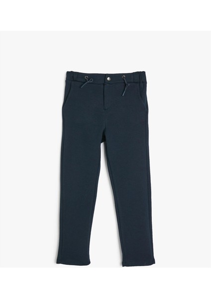 5WKB40139TK 999 Sıyah Erkek Cocuk Jersey Esofman Alt