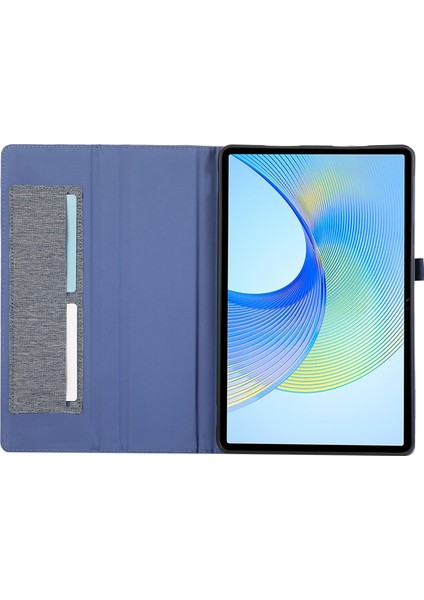 Infinix Xpad Için Kumaş Dokulu Pu Tablet Kılıfı (Yurt Dışından)