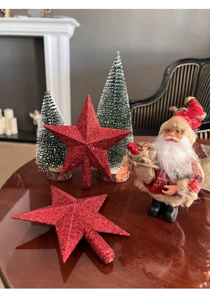 Yılbaşı Ağacı Tepesüs Kırmızı Yıldıznoel