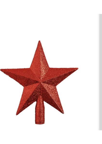 Yılbaşı Ağacı Tepesüs Kırmızı Yıldıznoel