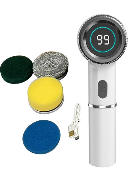 Elektrikli Spin Scrubber Elektrikli Temizleme Fırçası Akülü Güç Scrubber ile 5 Banyo Mutfaklar Için Fırça Kafalarını Değiştirin (Yurt Dışından)