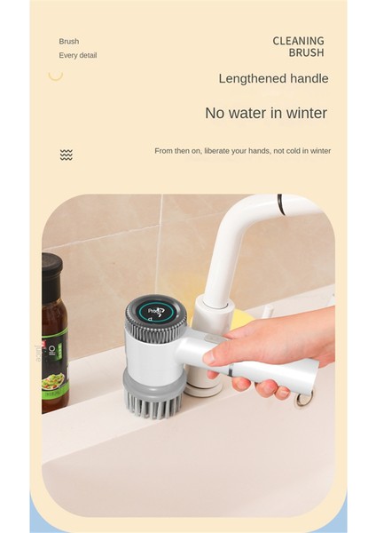 Elektrikli Spin Scrubber Elektrikli Temizleme Fırçası Akülü Güç Scrubber ile 5 Banyo Mutfaklar Için Fırça Kafalarını Değiştirin (Yurt Dışından) fırsatları