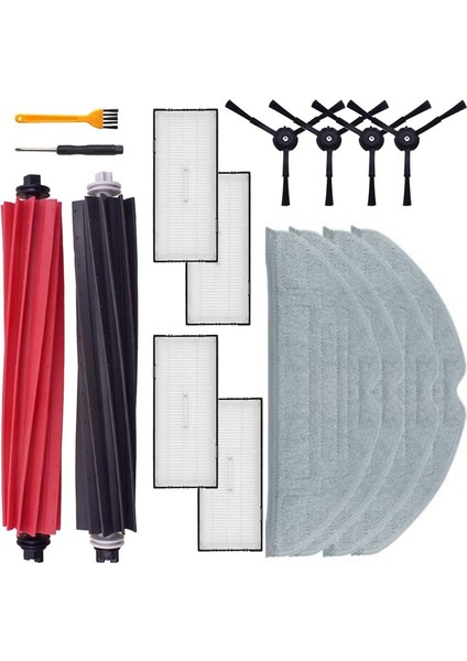 S8 / S8 + / S8 Pro Ultra Ana Yan Fırça Hepa Filtre Paspas Bezi Elektrikli Süpürge Yedek Parçaları (Yurt Dışından)