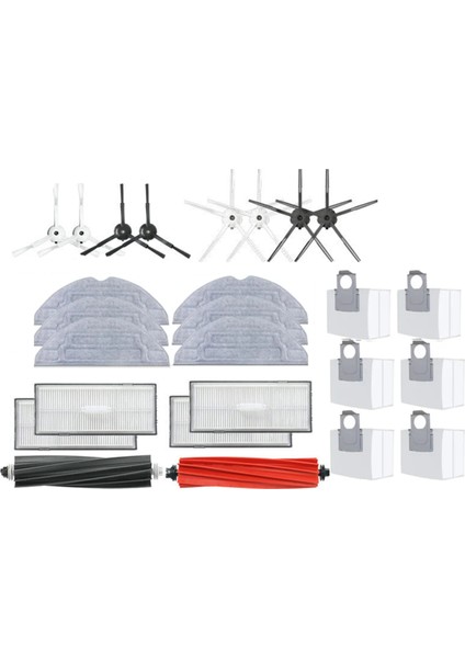 S8 S8 Pro Ultra S8+ Robot Vakum Parçaları Ana Yan Fırçalar Paspas Bezleri Hepa Filtreler Toz Torbaları Aksesuarları (Yurt Dışından)
