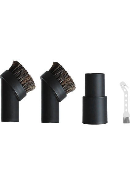 Çoğu Vakum Aparatı Için 4 Adet Yedek Kit 1,25 Inç Saç Toz Alma Yuvarlak Fırça 1-3/8 Inç Ila 1-1/4 Inç Adaptör (Yurt Dışından)