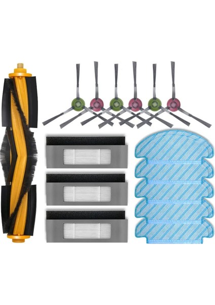 Ana Fırça Flitter Paspas Deebot T8 T8 Max T8 T9 Serisi N8 N8 N8 Pro Robotlu Süpürge Parçaları (Yurt Dışından)