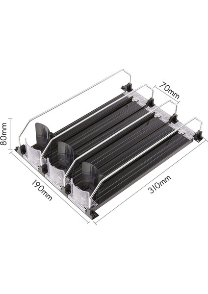 Ayarlanabilir Kayma Özellikli Buzdolabı Için Soda Kutu Dispenseri - Soda, Bira ve Diğer Içecekler Için Mükemmel (Yurt Dışından) fiyatları