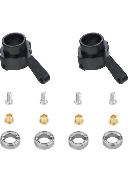 Metal Direksiyon Kupası Dönüş Fincan Kiti Wpl C14 C24 C34 C44 B14 B1 B16 B24 B36 Mn D90 D91 MN99S Rc Araba Parçaları, Siyah (Yurt Dışından)