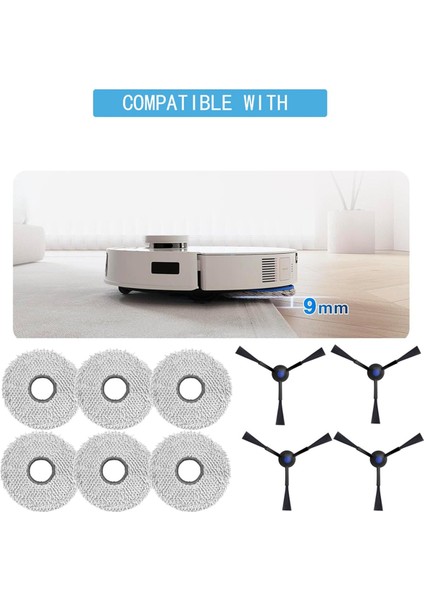Mendil Yan Fırça Aksesuarları Ecovacs Deebot T30 Pro OMNI/T30 Omni Robotlu Süpürge Yedek Parça (Yurt Dışından) modelleri