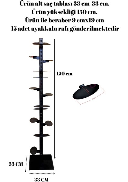 15 Adet Ayakkabı Raflı Ayakkabı Reyonu
