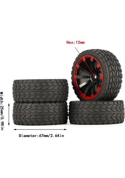 1/10 Rc Yarış Araba Lastikleri Yolda Touring Drift Araba Lastiği Tekerlek Tamiya TT01 TT02 TA06 XV01 Ptg-2 Hpı Wr8 Kyosho Hsp (Yurt Dışından) modelleri