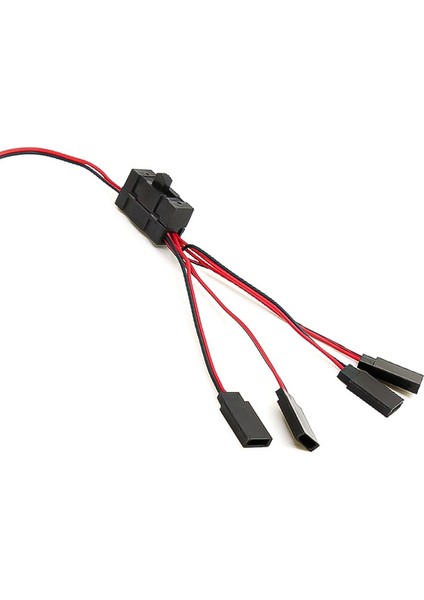 Sarini RC Servo Schalter – Mit LED-Anzeige, Staubdicht, Für 6–12V, Inkl. 3-poligem Kabel (JR/Futaba Kompatibel)