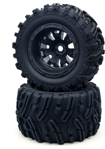 Mx-07 2 Adet 188MM Lastik Jant Lastiği 8752 8753 Zd Racing Için Mx-07 MX07 Mx 07 1/7 Rc Araba Yedek Parça Aksesuarları, Siyah (Yurt Dışından)