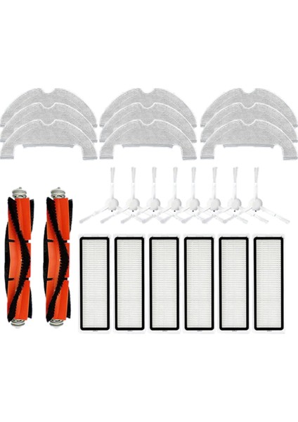 Bot Için D10 Plus / RLS3D Robotik Süpürge Yedek Parça Ana Yan Fırça Hepa Filtre Paspas Bez Bez (Yurt Dışından)