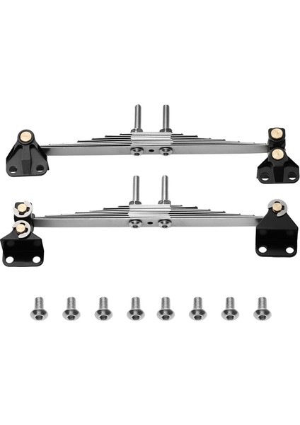 1 Çift Ön Süspansiyon Çelik Yaprak Yay Askı Pabuçları Seti 1/14 Tamiya Traktör Römork Kamyon Rc Araba Yükseltme Parçaları, A (Yurt Dışından)