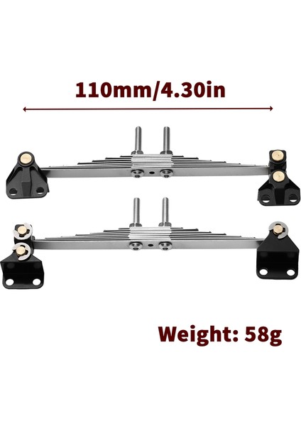 1 Çift Ön Süspansiyon Çelik Yaprak Yay Askı Pabuçları Seti 1/14 Tamiya Traktör Römork Kamyon Rc Araba Yükseltme Parçaları, A (Yurt Dışından)