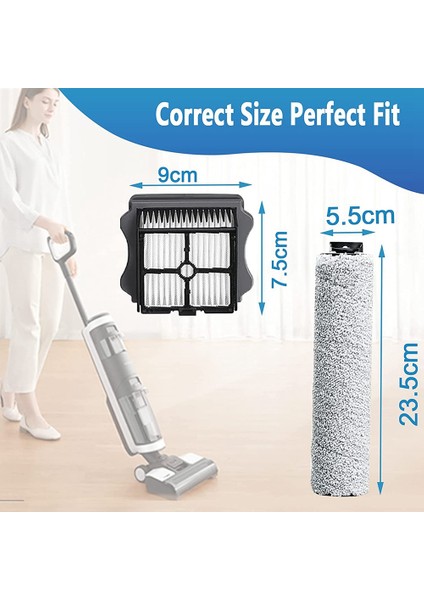 Ifloor3, Floor One S3 Islak ve Kuru Elektrikli Süpürge ile Uyumlu Yedek Parçalar Fırça Silindirleri Filtreler (Yurt Dışından) modelleri