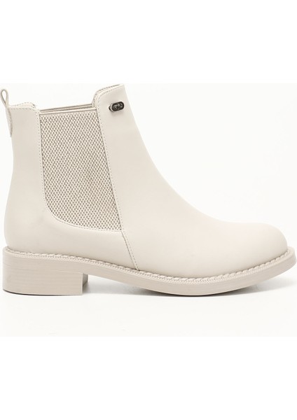 Gön Yuvarlak Burun Topuklu Lastikli Kadın Günlük Bot 35154