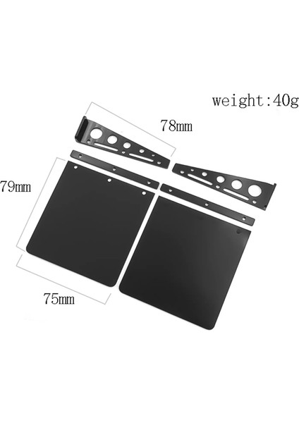 1 Çift Çamur Flaps Çamurluk Dekorasyon Tamiya 1/14 Rc Kamyon Traktör Römork Araba Damperli Scanıa Man Dıy Yükseltme Parçaları (Yurt Dışından)
