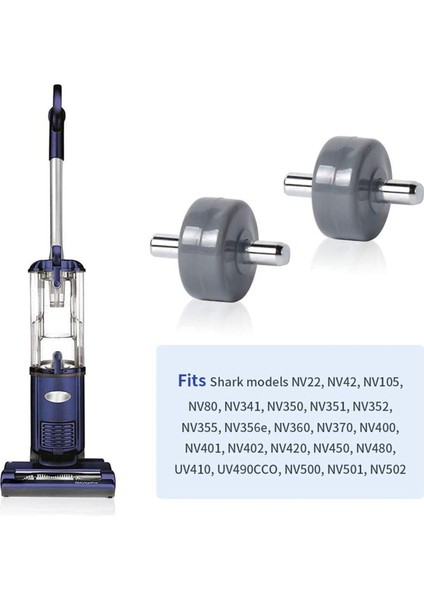 Shark Navigator Rotator Modelleri NV341, NV350, NV351, NV352, NV355, NV356E, NV500 Için Elektrikli Süpürge Yedek Tekerlekleri (Yurt Dışından)