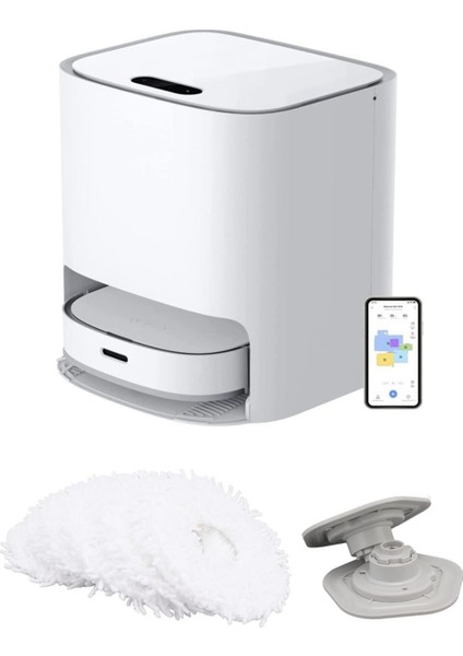 Elektrikli Süpürge Paspas Bezi, Bot W10/W10 Pro Süpürme Robotu Aksesuarları Için Tutucu ile Paspas Pedlerinin Değiştirilmesi (Yurt Dışından)